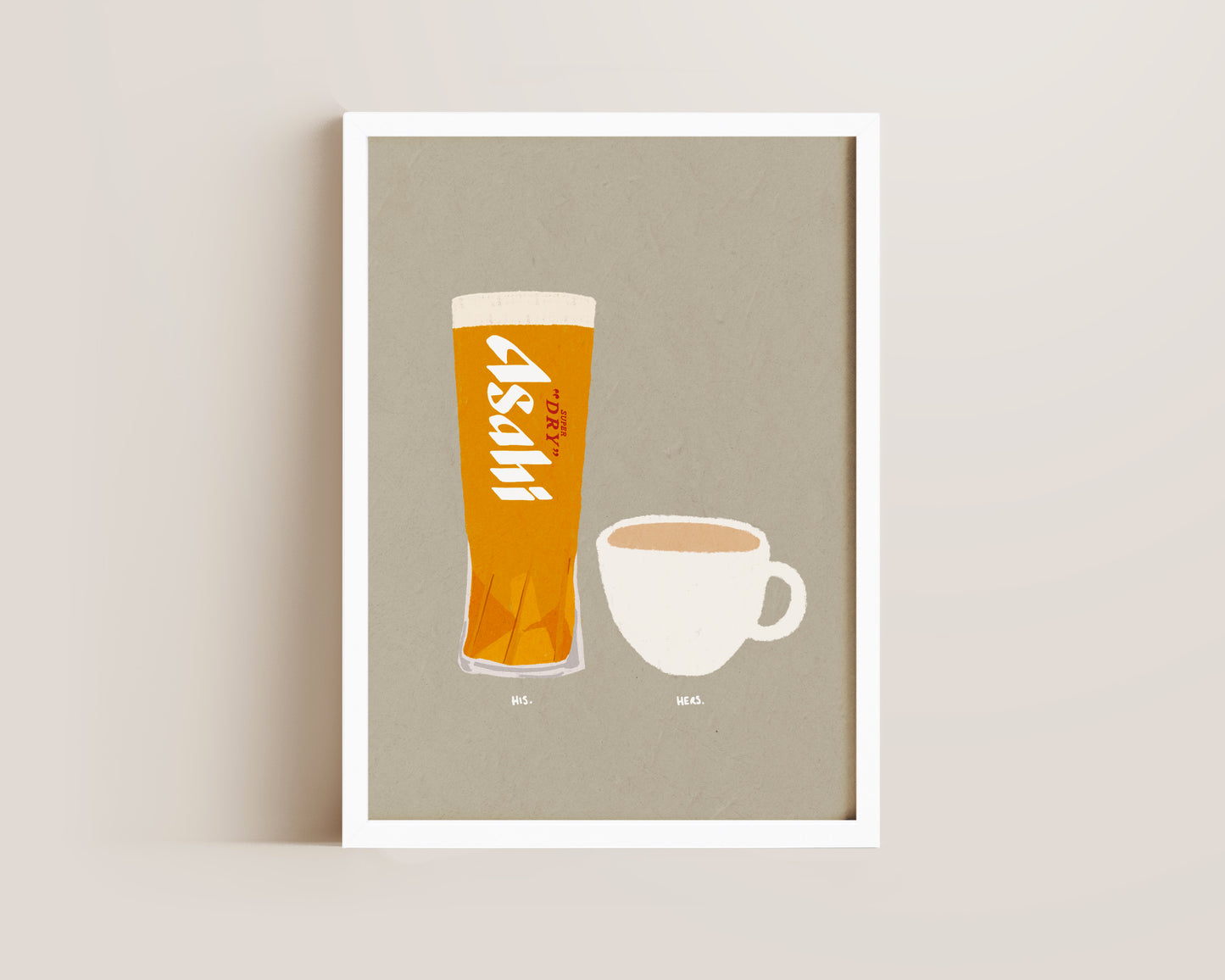 Asahi & Cup Of Tea Print