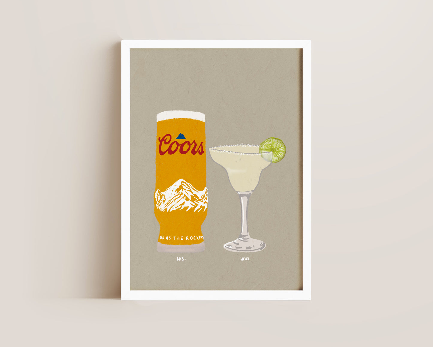 Coors & Margarita Print