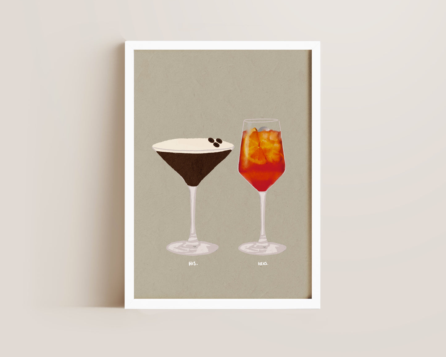 Espresso Martini & Aperol Spritz Print