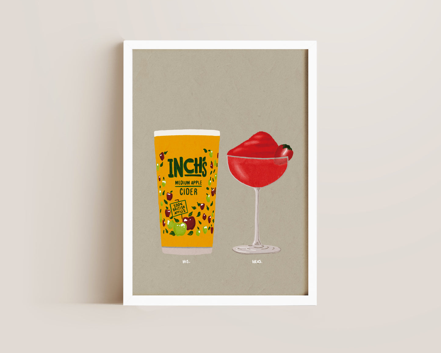 Inch's & Frozen Strawberry Daiquiri Print