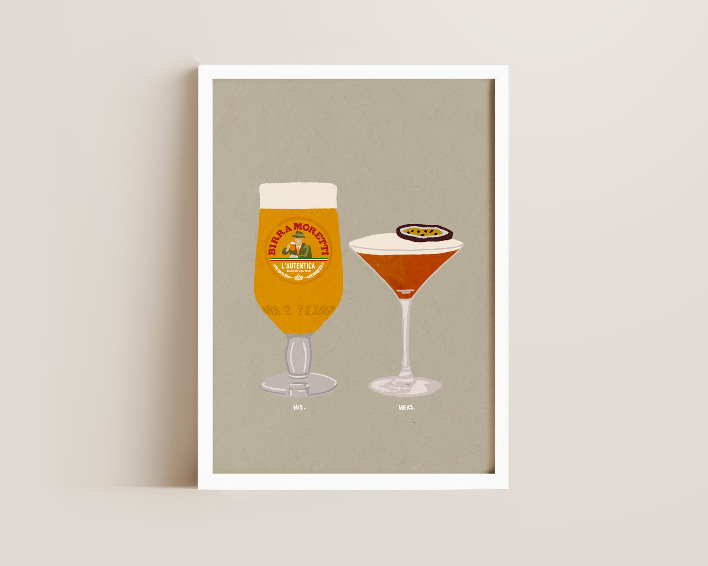 Moretti & Pornstar Martini Print