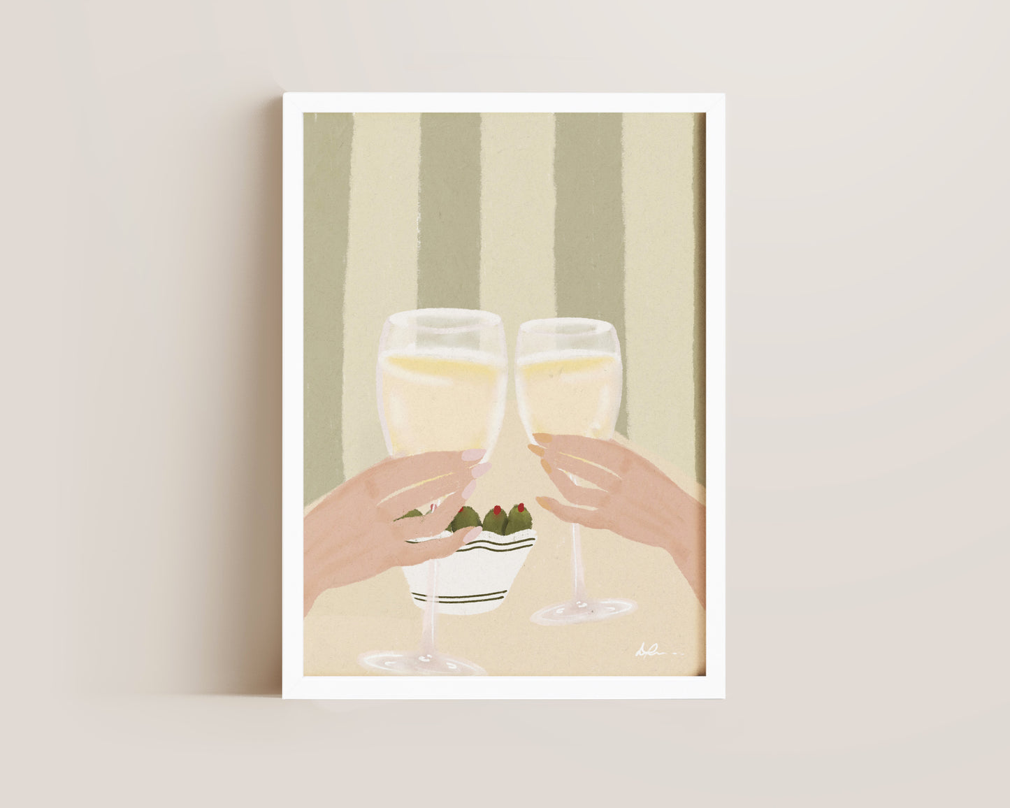 Olives & Wine Print