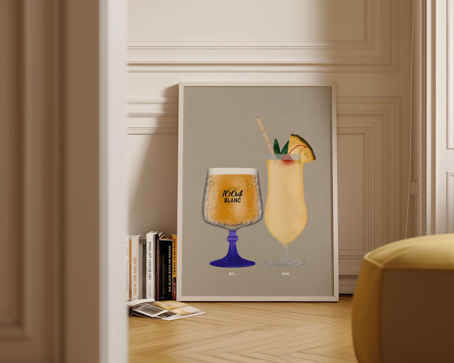 Kronenburg Blanc 1664 Pint & Pina Colada Print