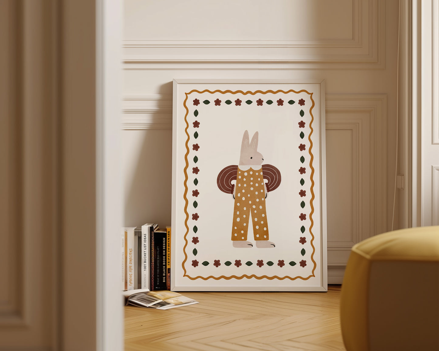 Polka Dot Bunny Print