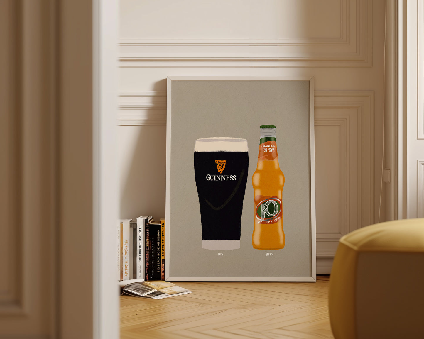 Guinness & J20 Orange Print