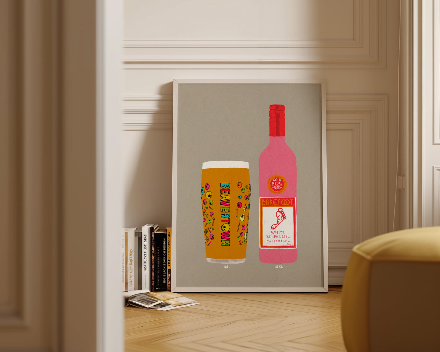 Neck Oil & White Zinfandel Print