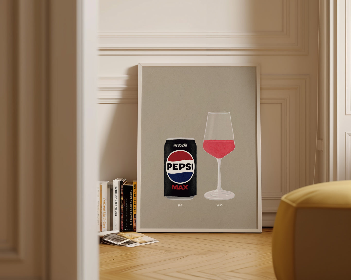 Pepsi Max & Rose Print