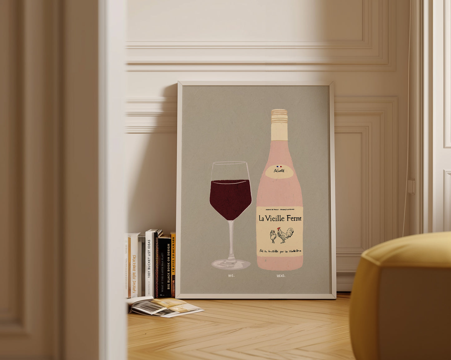 Red Wine & Chicken Wine Print
