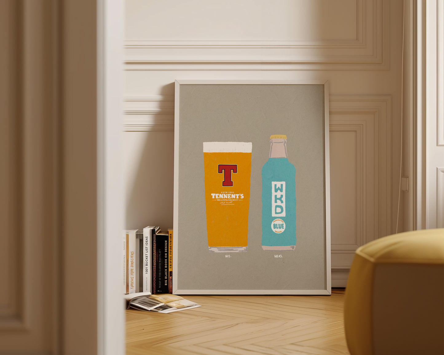 Tennent's & Blue WKD Print