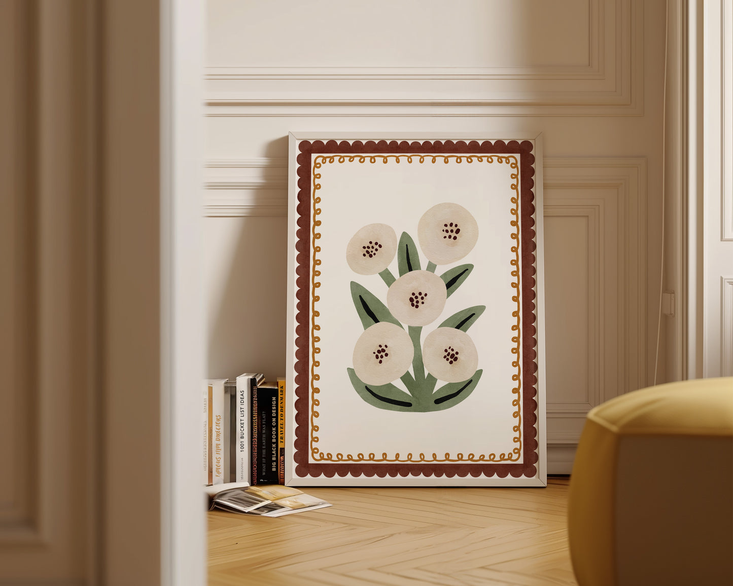 White Flowers Print