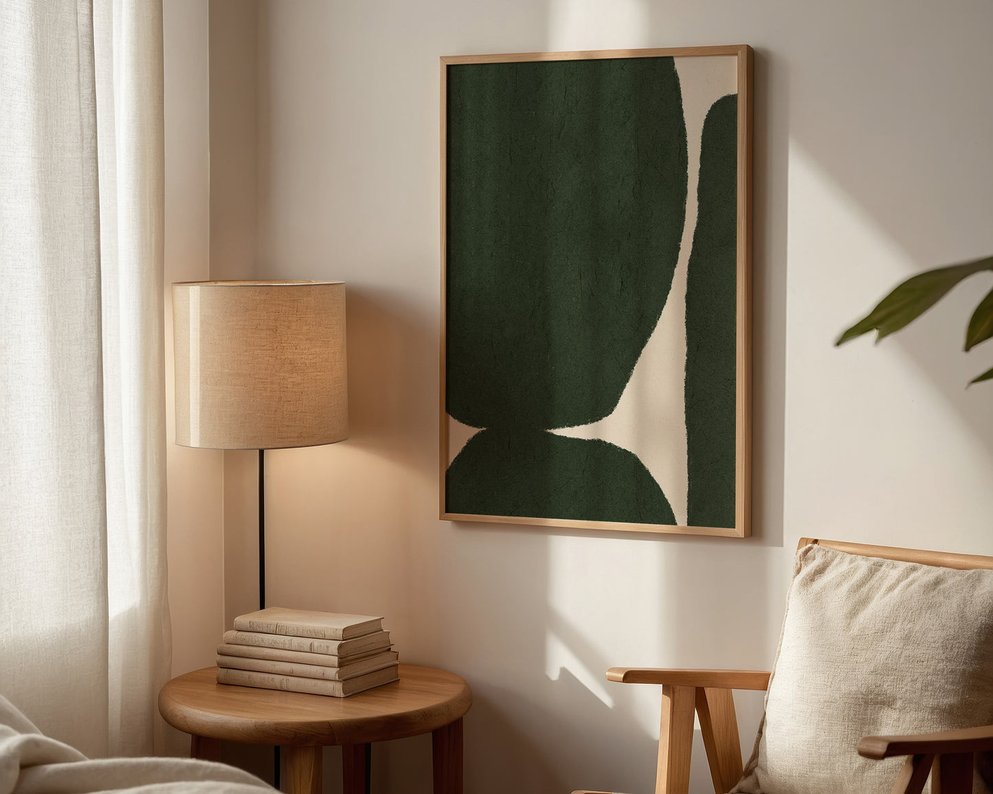 Green Shapes Print