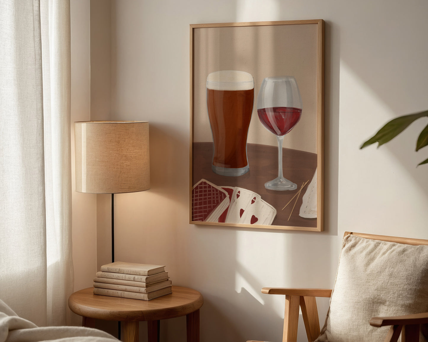 Ale & Red Wine Date Night Print