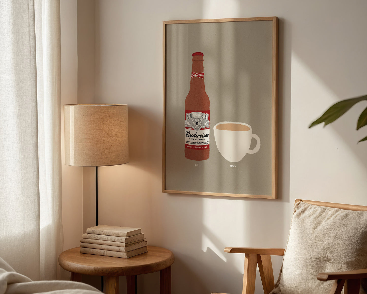 Budweiser & Cup Of Tea Print