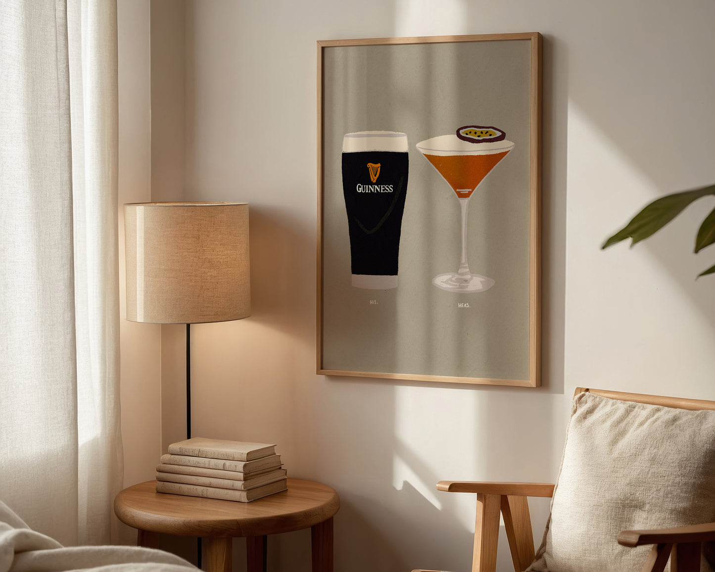 Guinness & Pornstar Martini Print