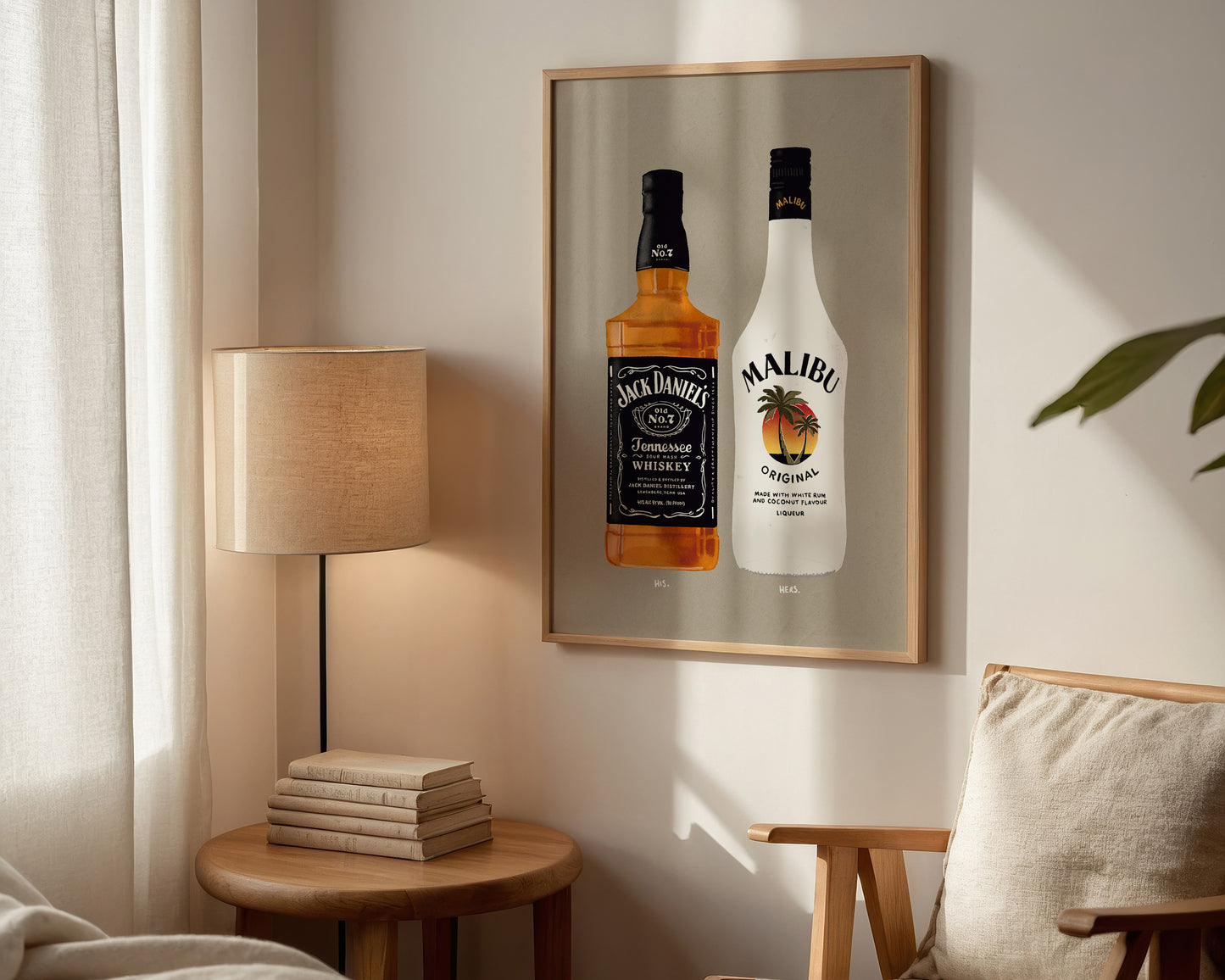 Jack Daniels & Malibu Print