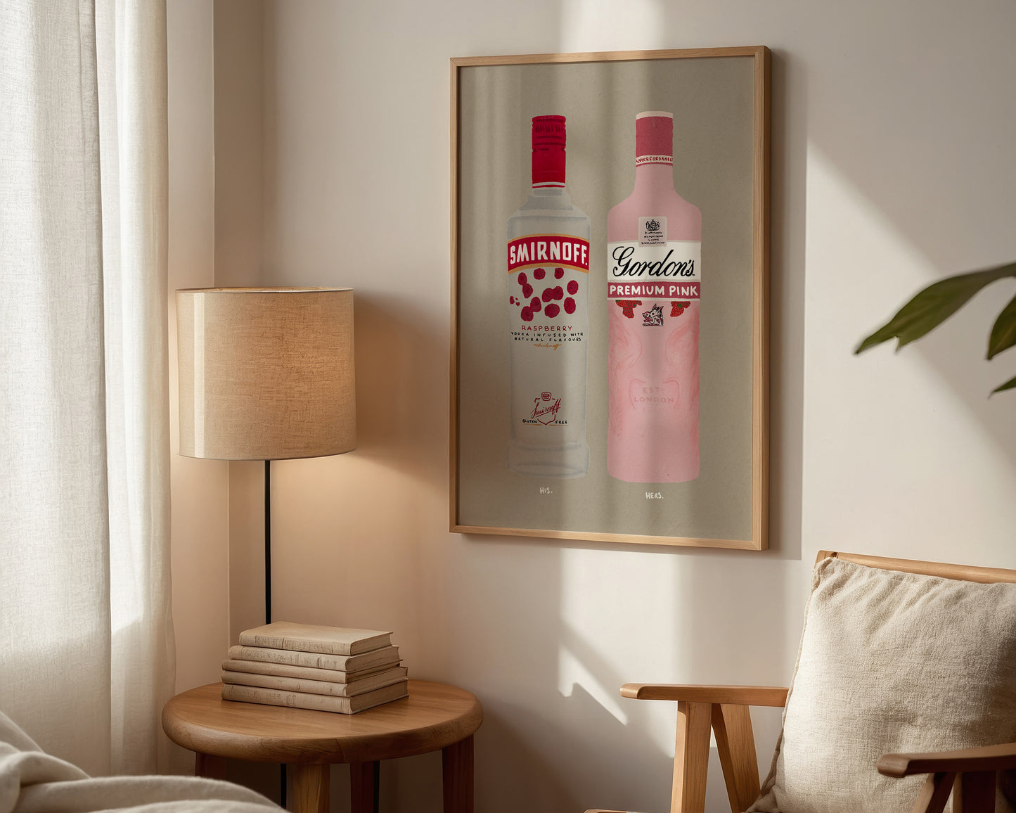 Smirnoff Raspberry Vodka & Gordon's Pink Gin Print