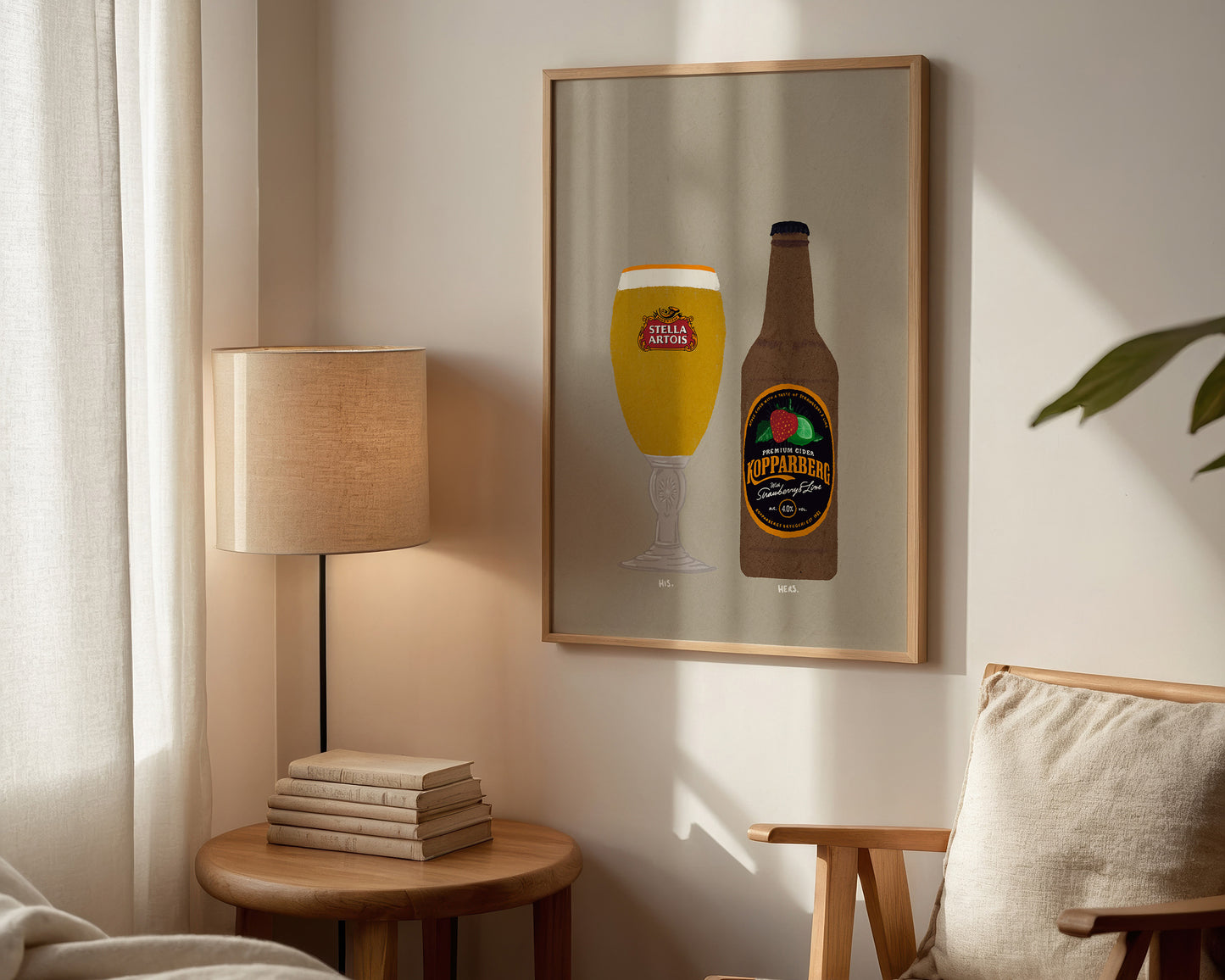 Stella & Strawberry Lime Kopparberg Print