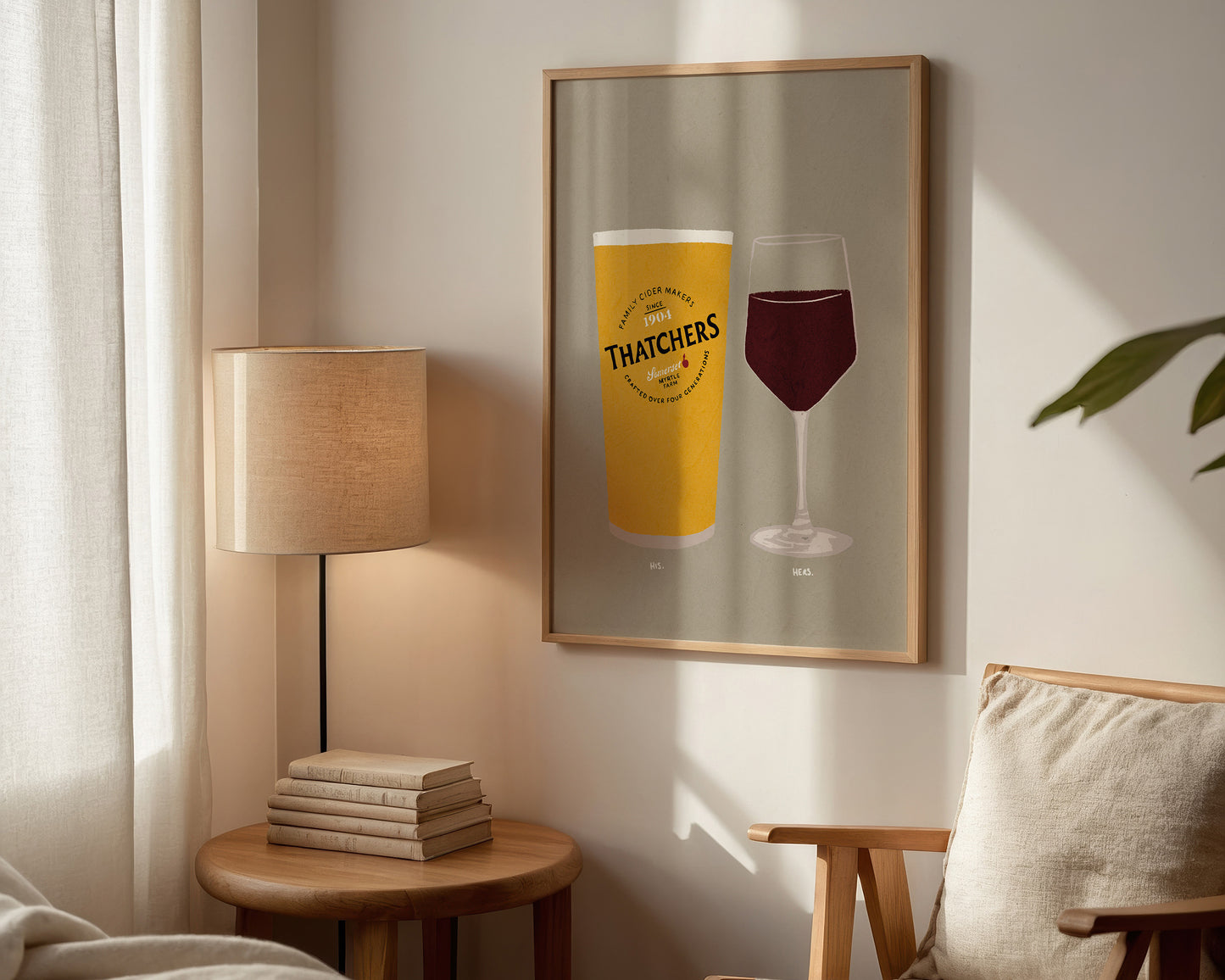 Thatchers & Red Wine Print
