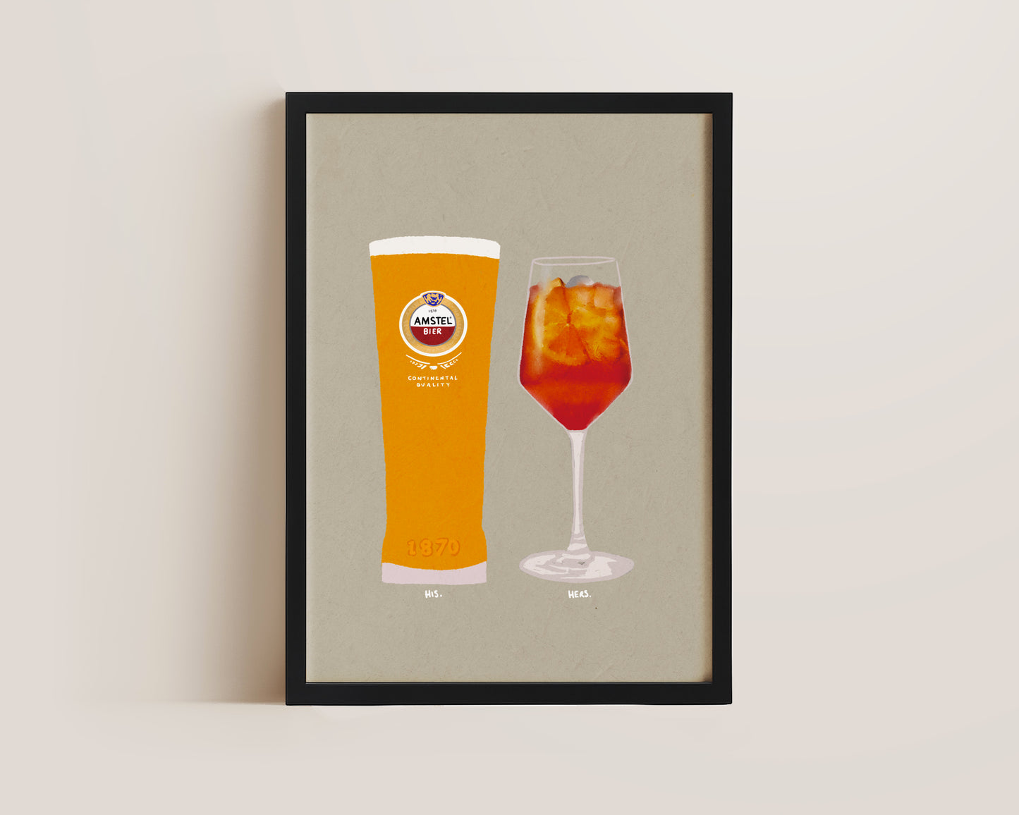 Amstel & Aperol Spritz Print