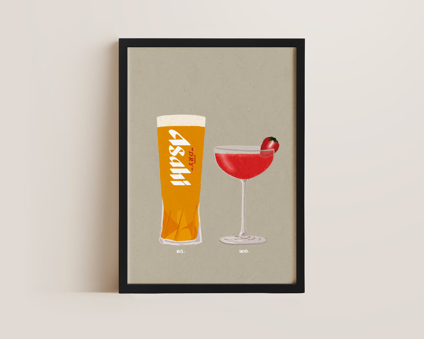 Asahi & Strawberry Daiquiri Print