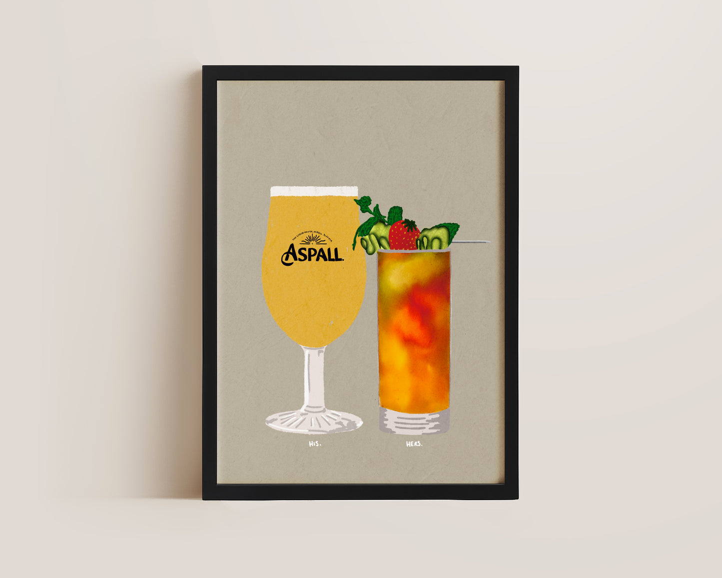 Aspall & Pimms Print