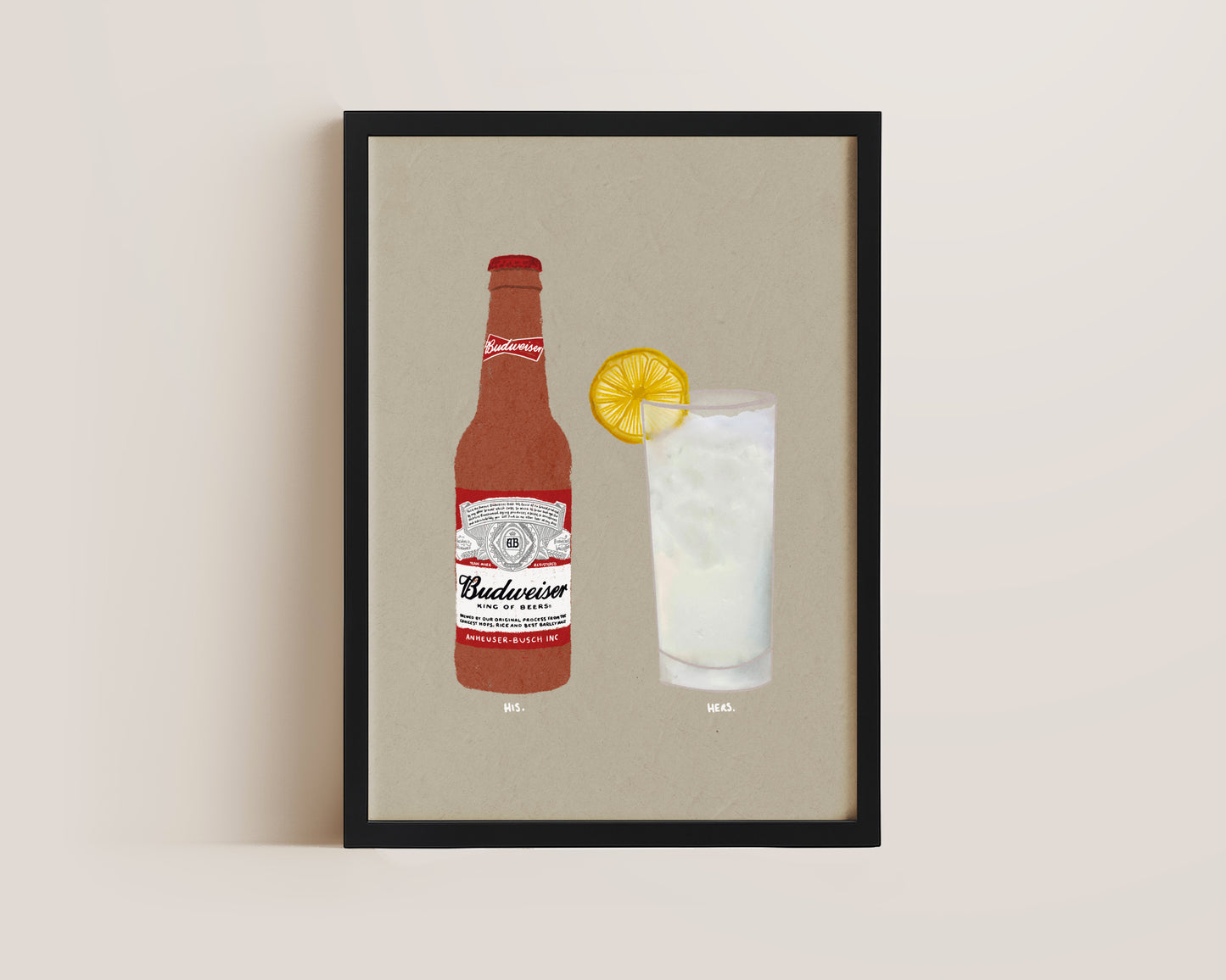 Budweiser & Vodka Lemonade Print