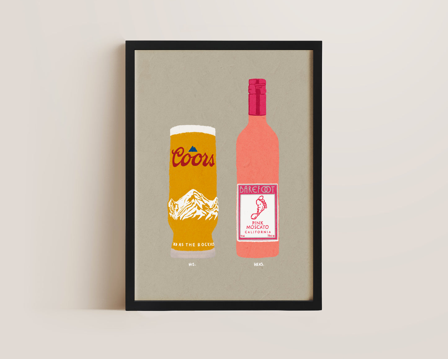 Coors & Pink Moscato Print