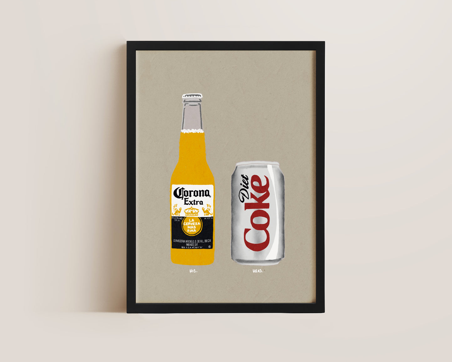 Corona & Diet Coke Print