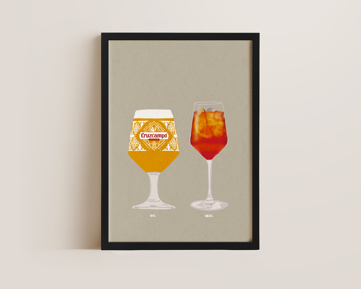 Cruzcampo & Aperol Spritz Print