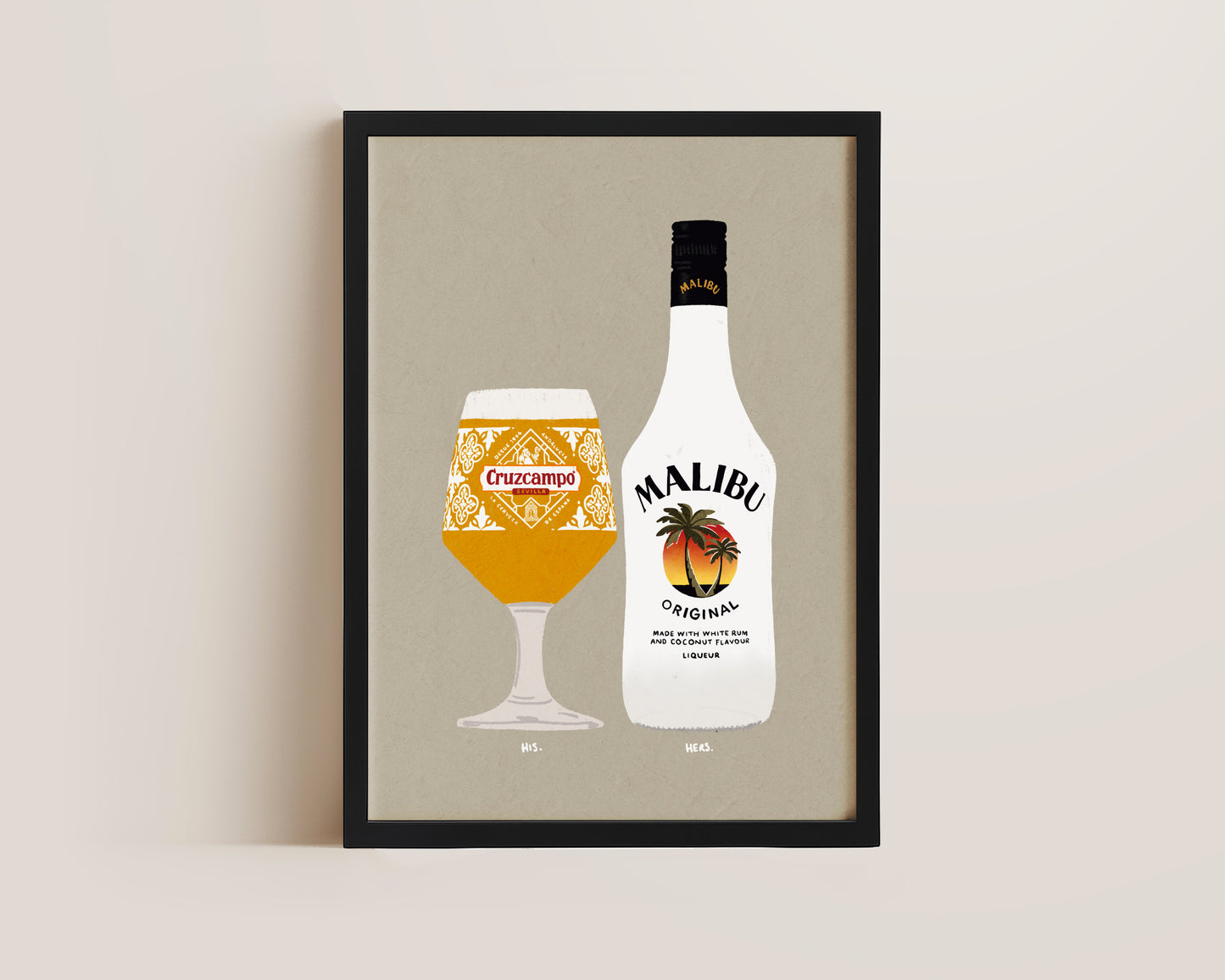 Cruzcampo & Malibu Print