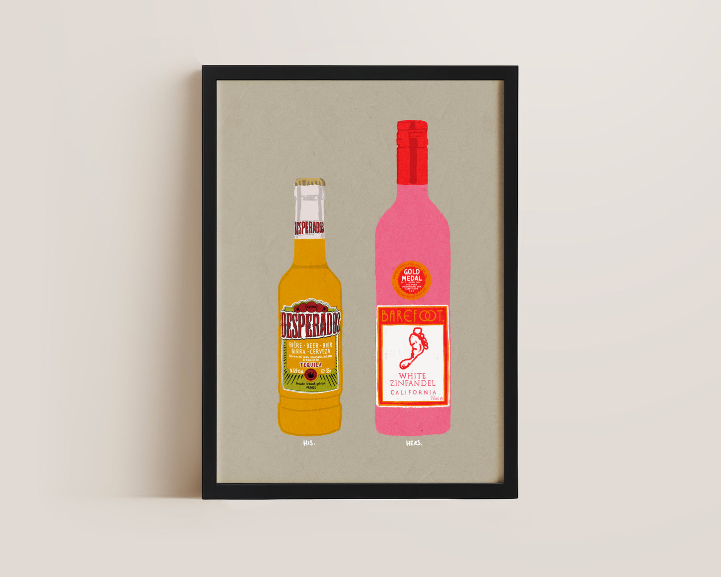 Desperados & White Zinfandel Print