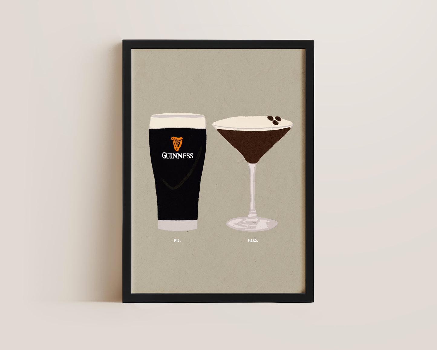Guinness & Espresso Martini Print