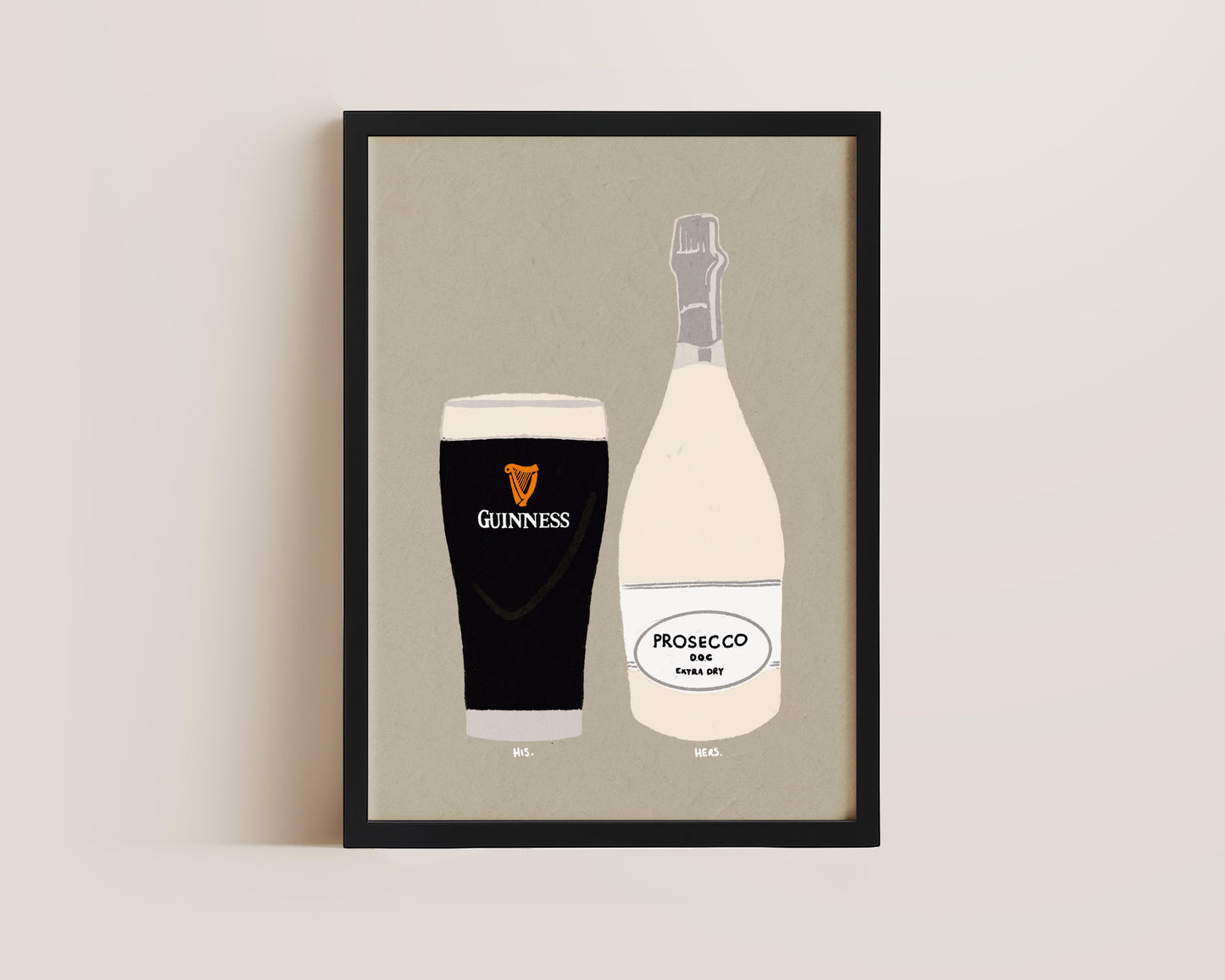 Guinness & Prosecco Print