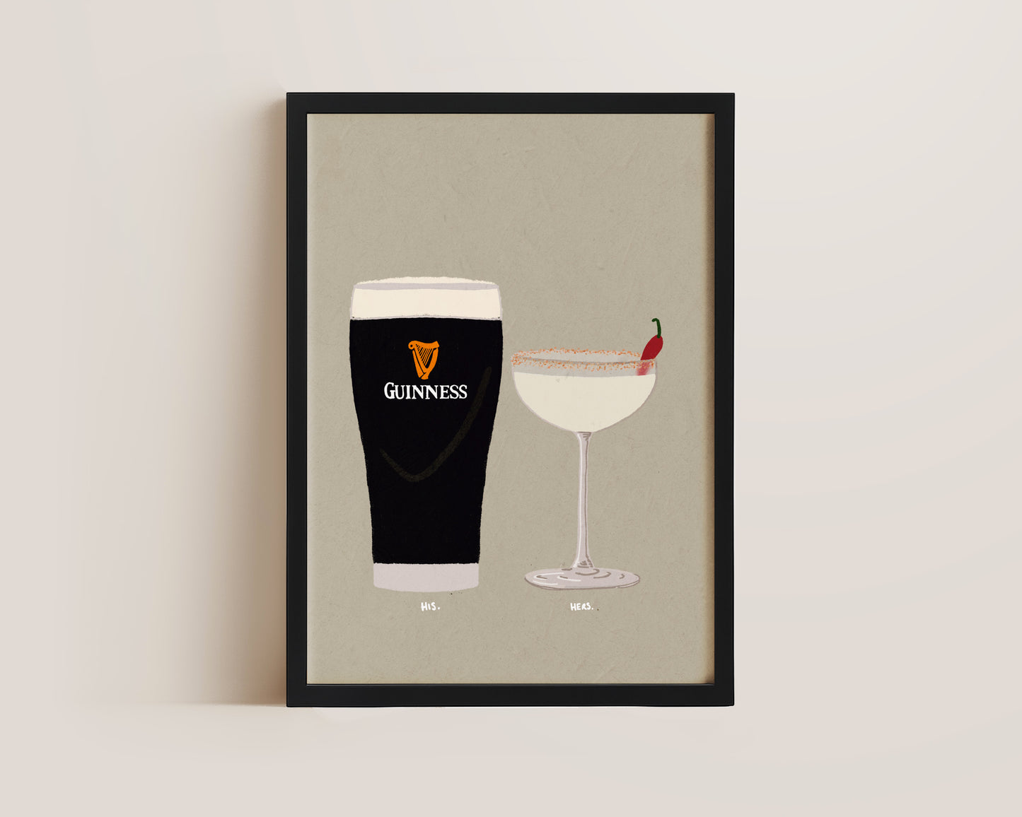 Guinness & Spicy Marg Print