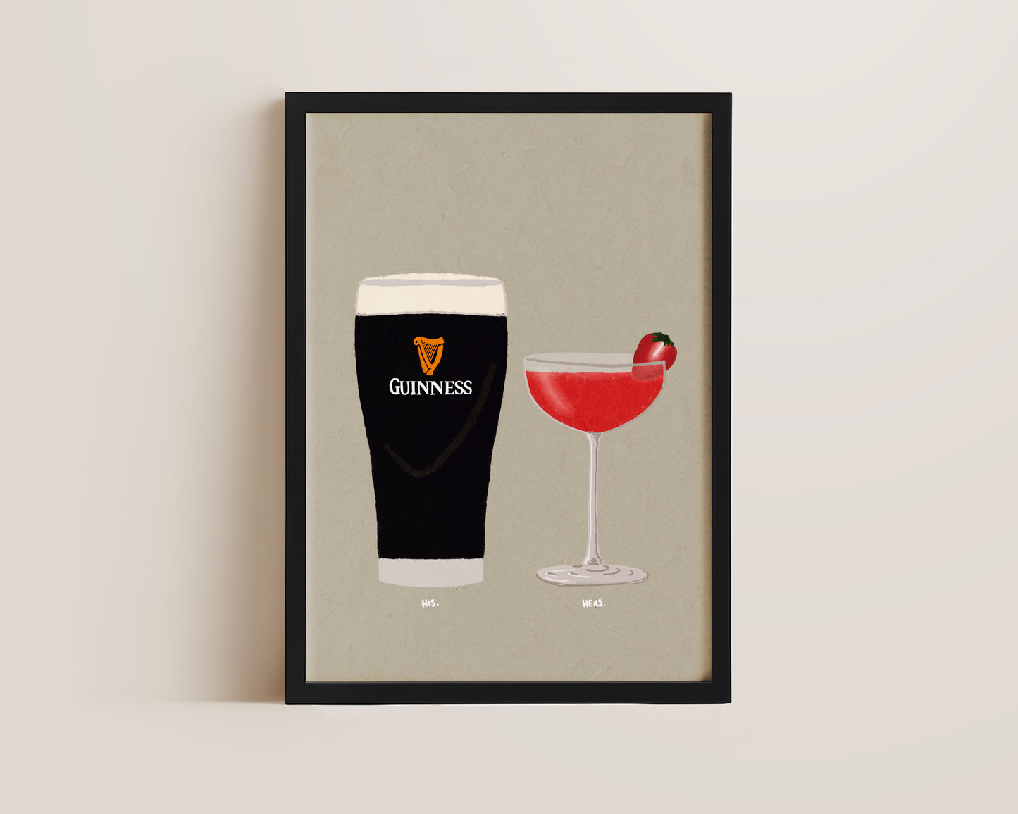 Guinness & Strawberry Daiquiri Print