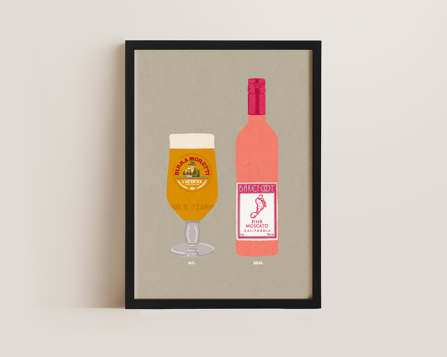 Moretti & Pink Moscato Print