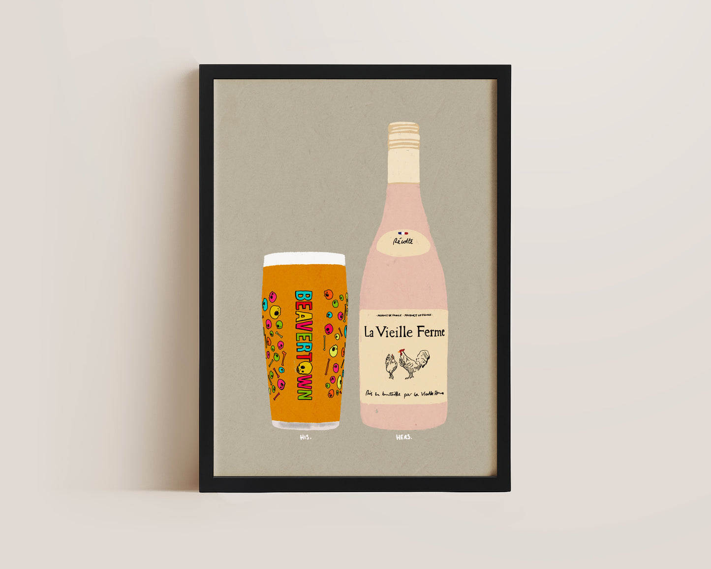 Neck Oil & Chicken Wine Print