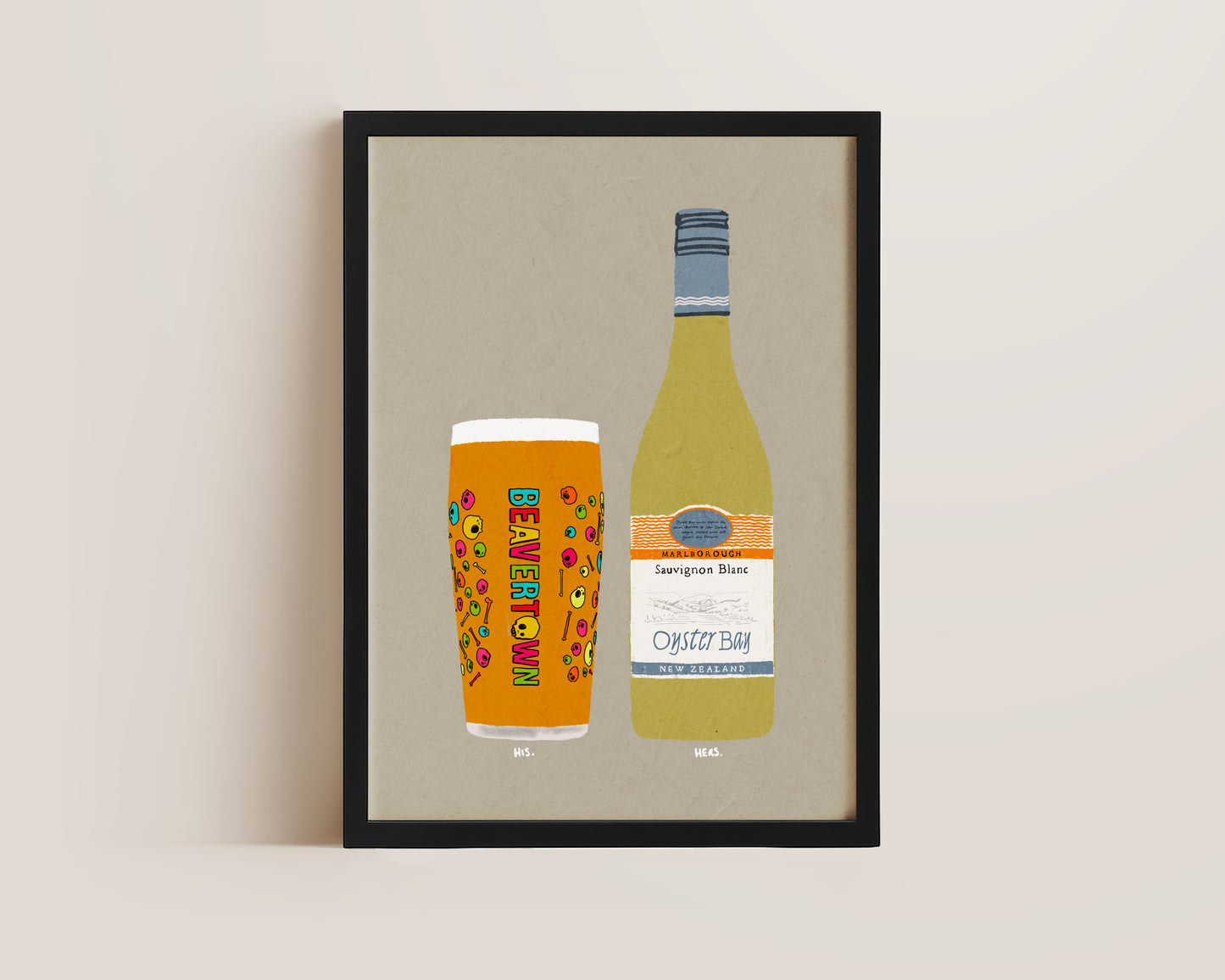 Neck Oil & Oyster Bay Print