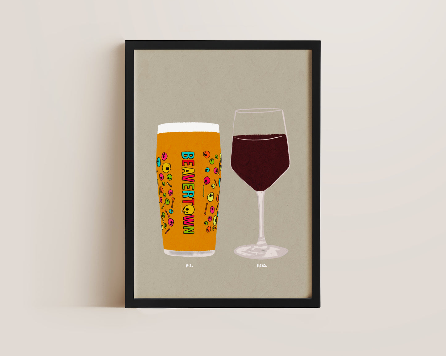 Neck Oil & Red Wine Print