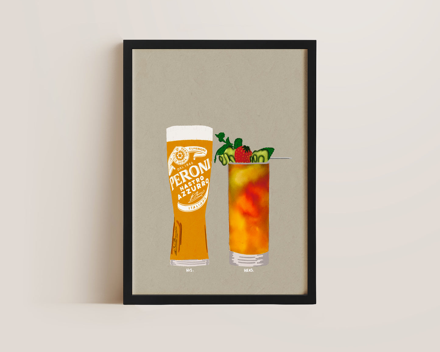 Peroni & Pimms Print