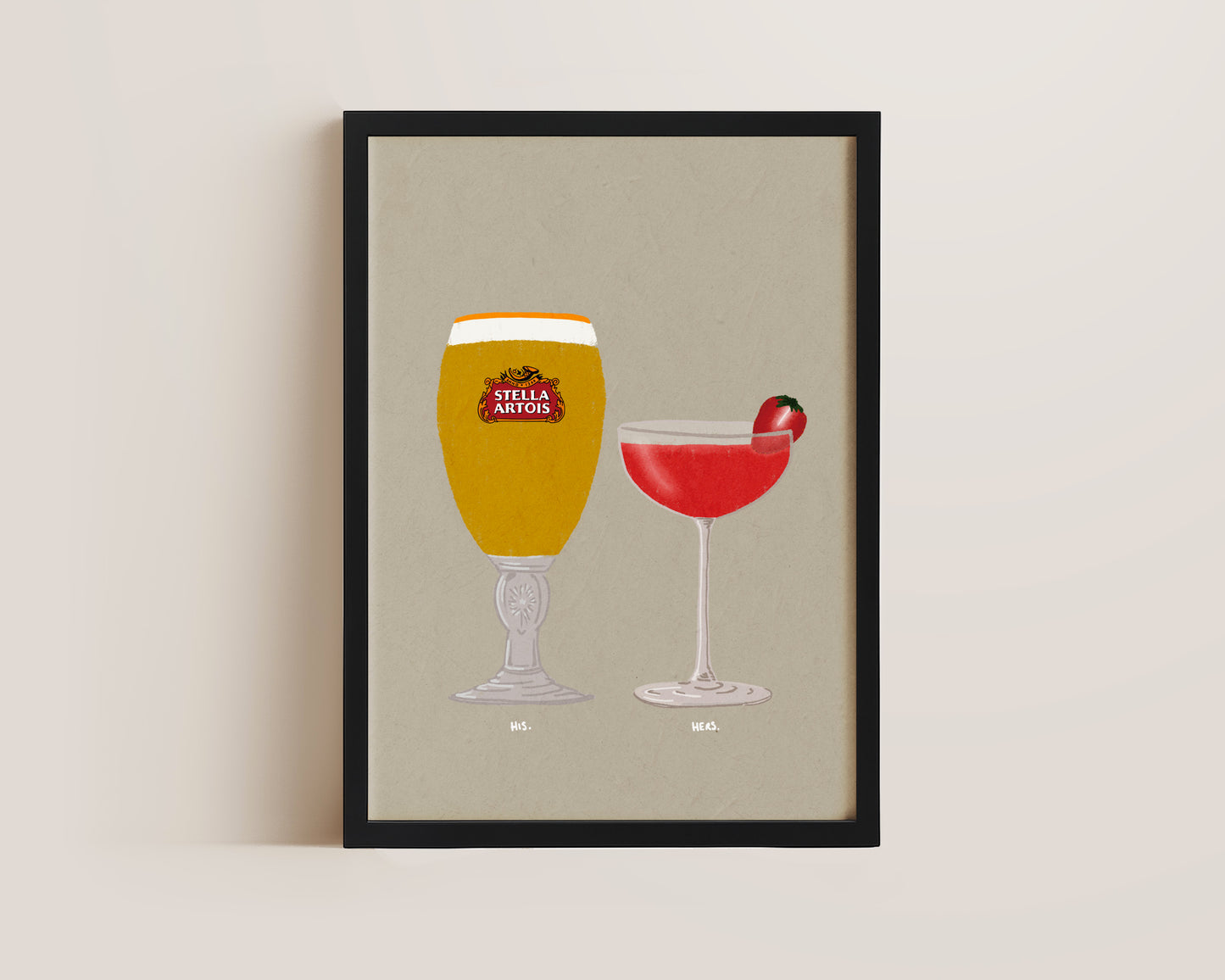Stella & Strawberry Daiquiri Print