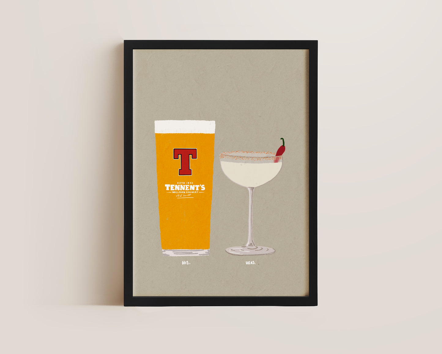 Tennent's & Spicy Marg Print