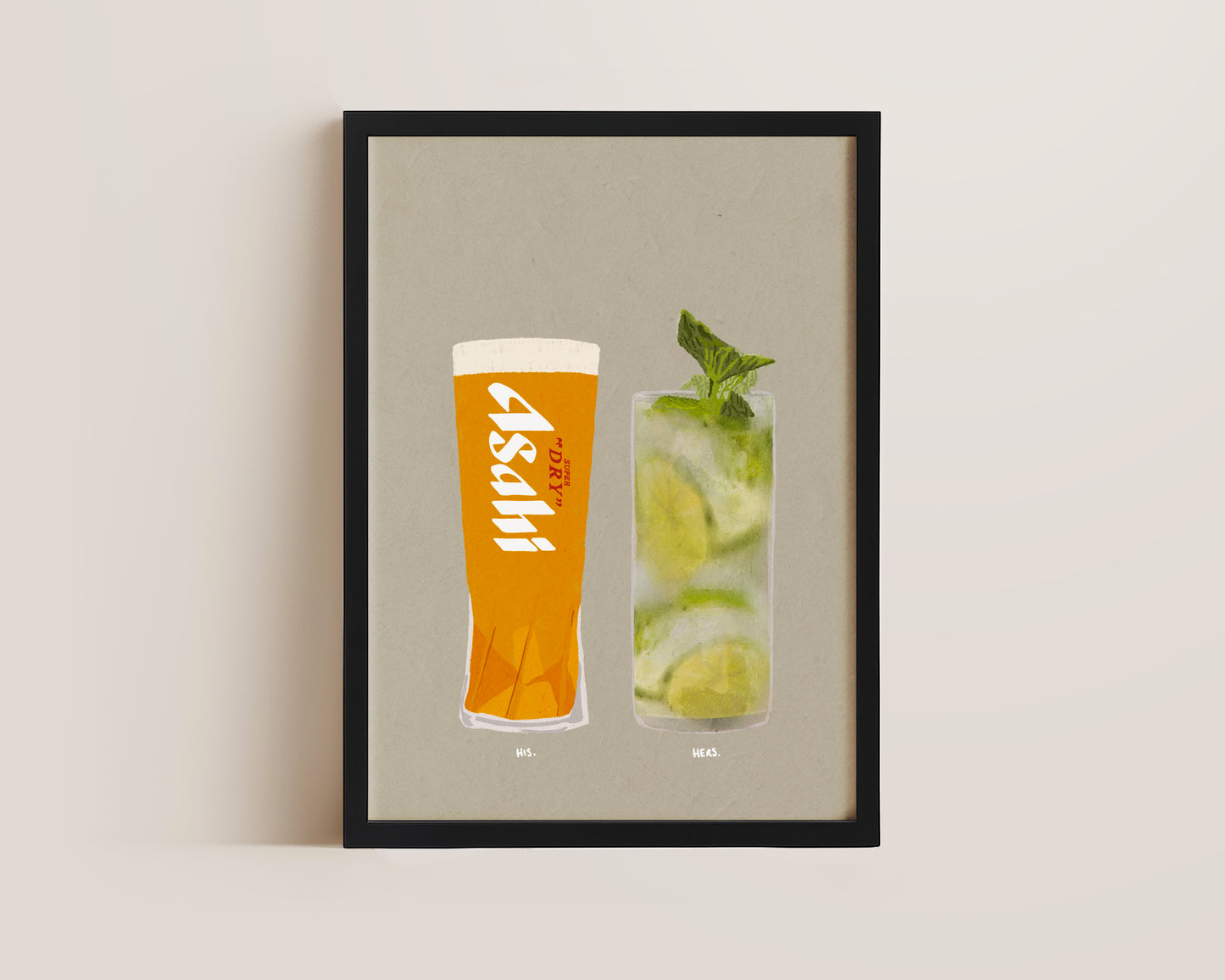 Asahi & Mojito Print