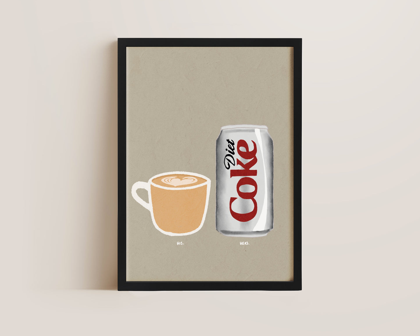 Coffee & Diet Coke Print