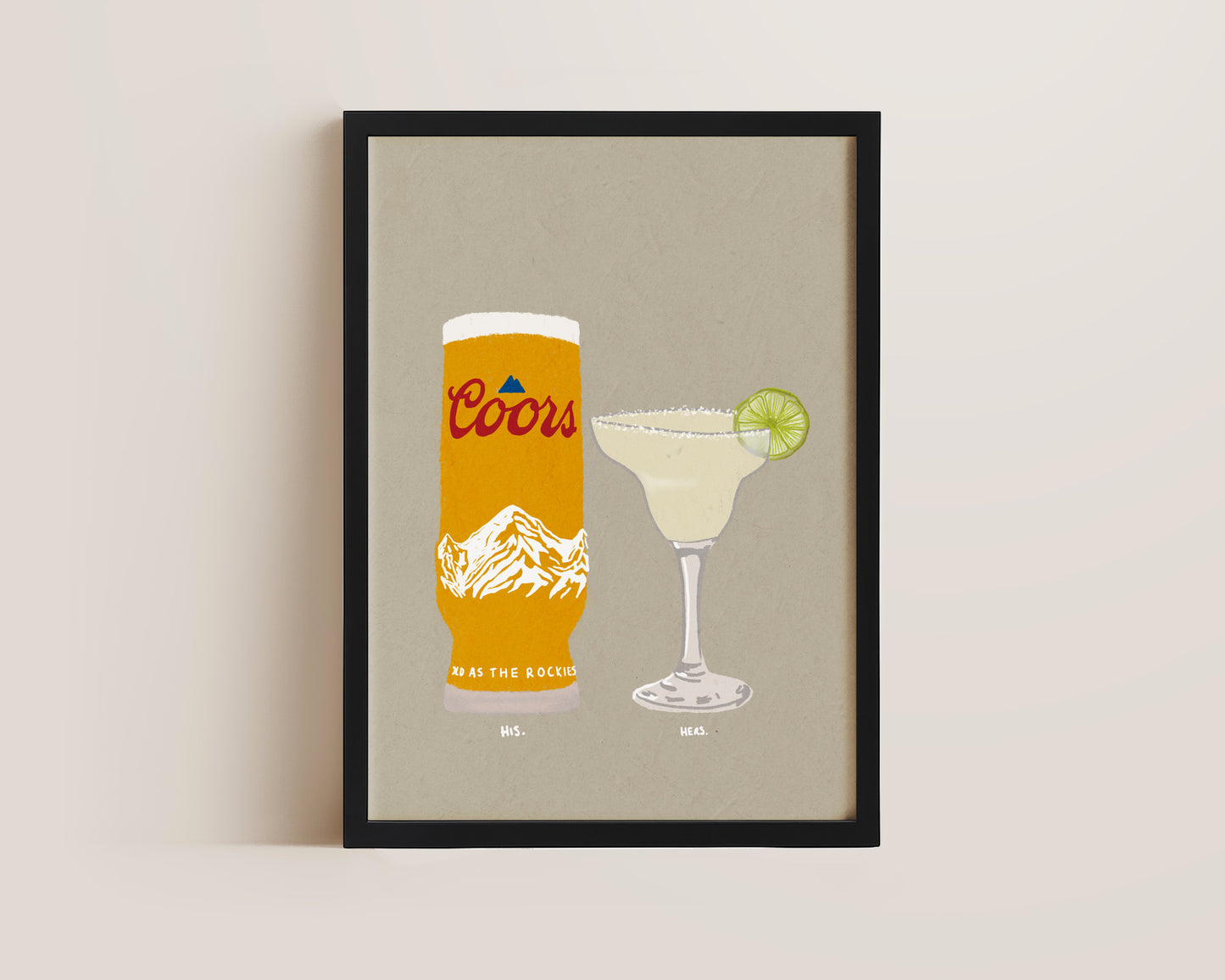 Coors & Margarita Print