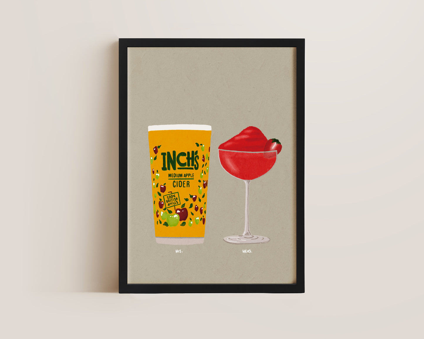Inch's & Frozen Strawberry Daiquiri Print