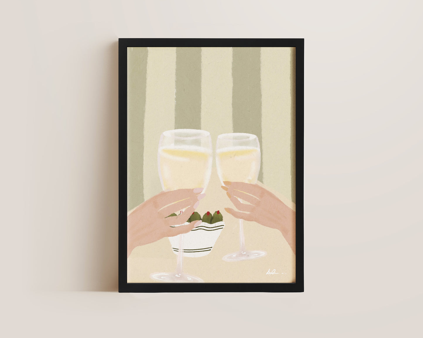 Olives & Wine Print