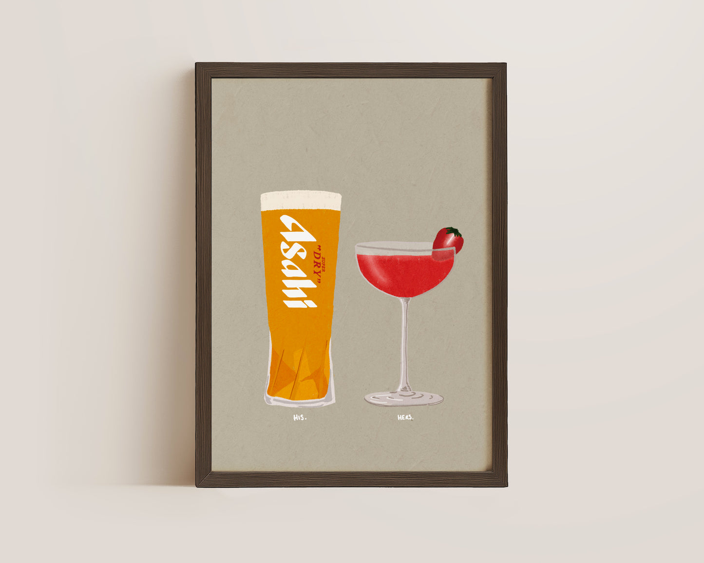 Asahi & Strawberry Daiquiri Print