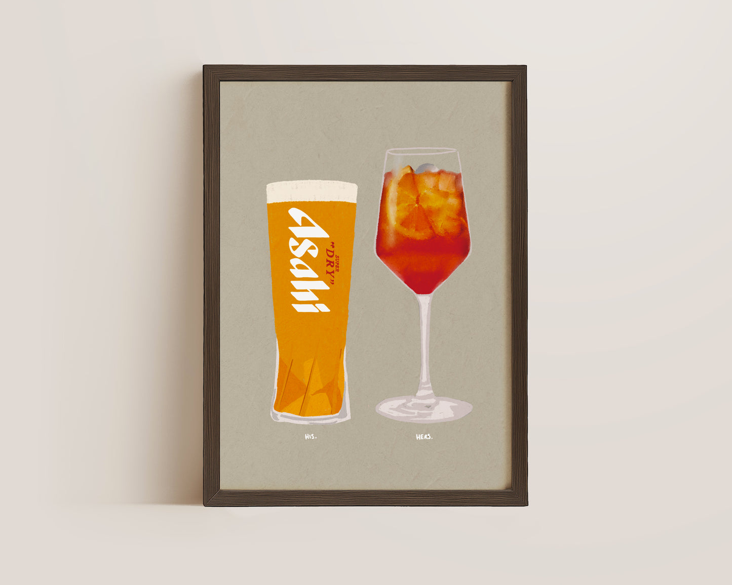 Asahi & Aperol Print