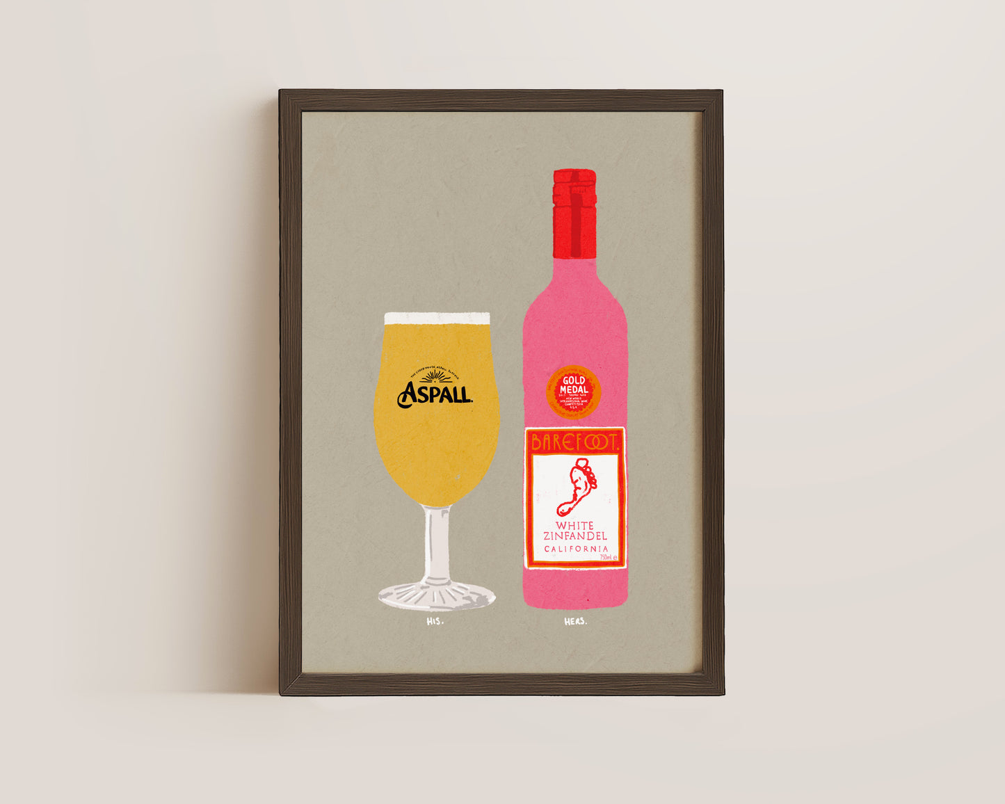 Aspall & White Zinfandel Print